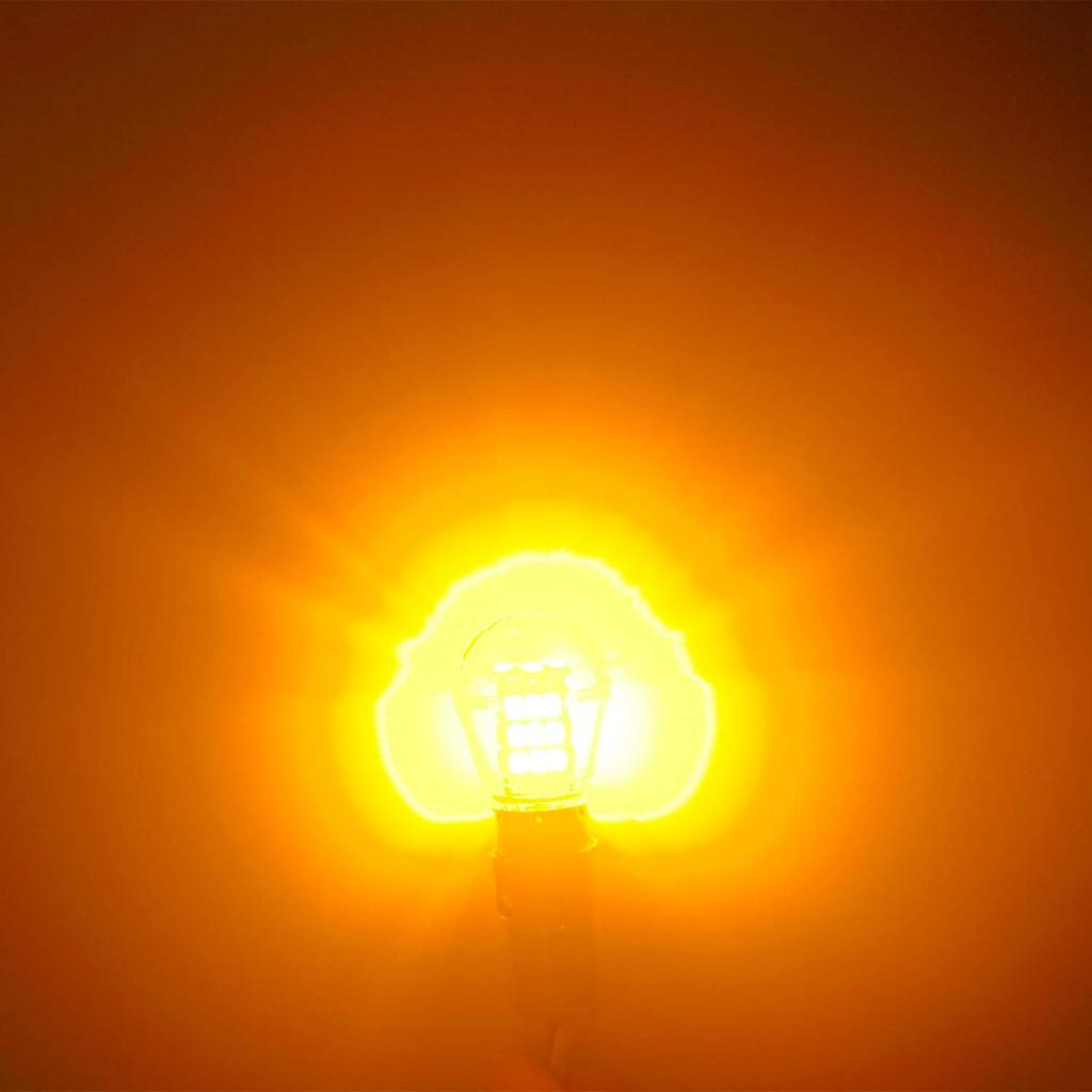 HooMoo S25 LED Turn Signal, Single, Size Same As Genuine Bulb, Amber/Orange, Explosive Light