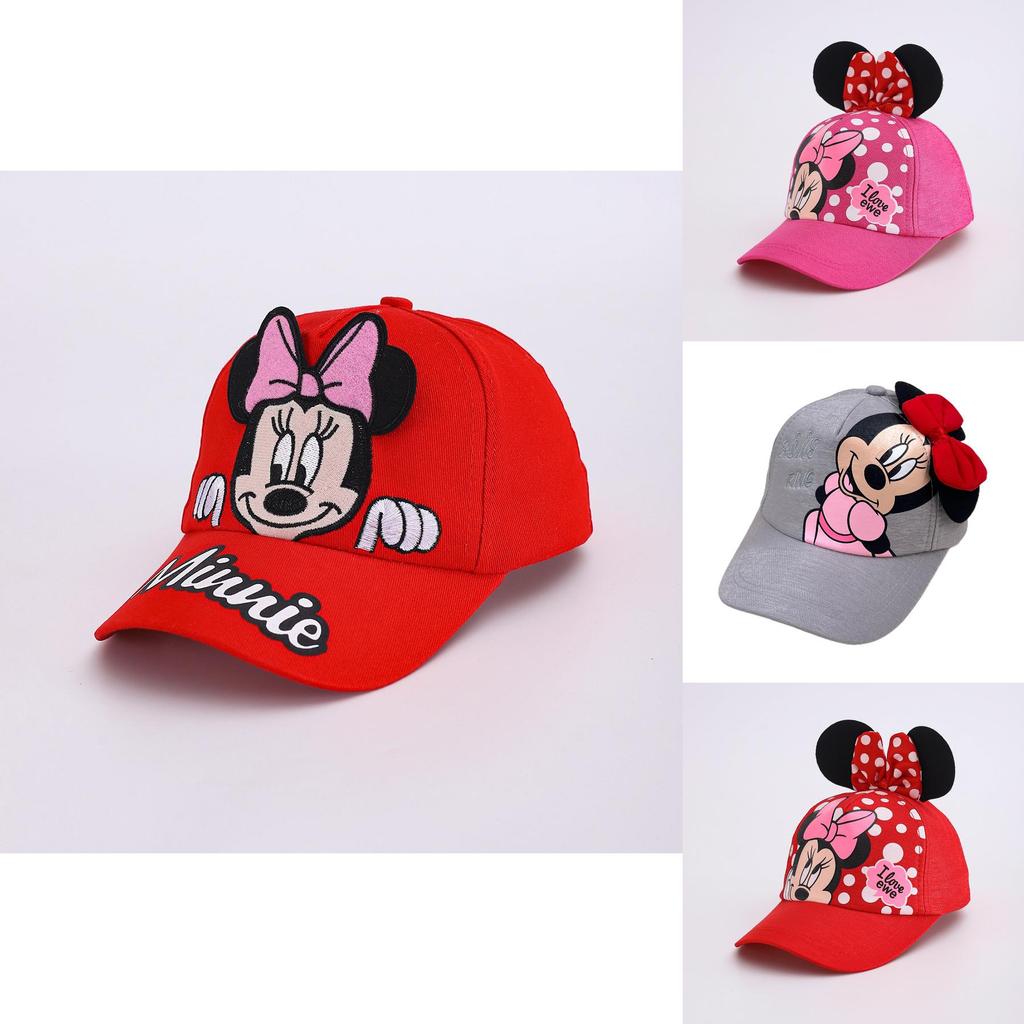 Cartoon Mickey Mouse Kids Baseball Cap With Breathable Polyester For Summer Outdoor Play