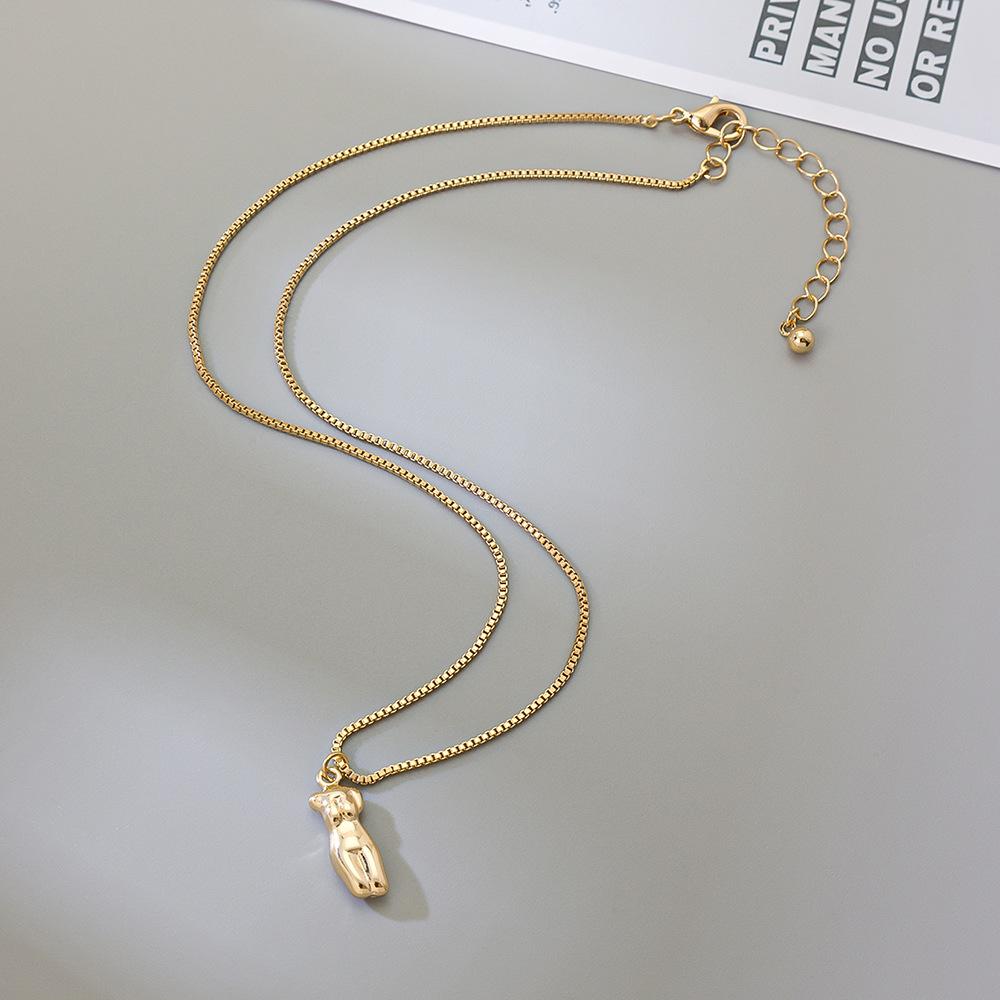 Retro European and American Abstract Pendant Necklace