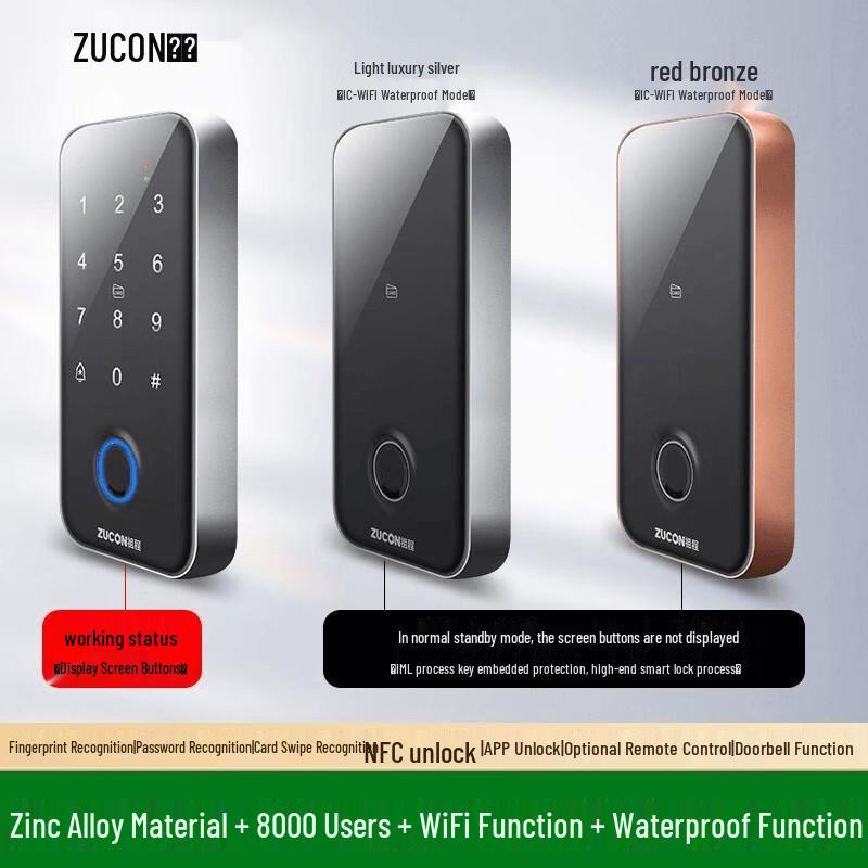 ZUCON F2 Fingerprint Access Control System CN plug (adapter included)
