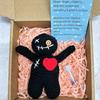 Positive Voodoo Doll Inspirational Handmade Crochet Doll Gifts Emotional Support