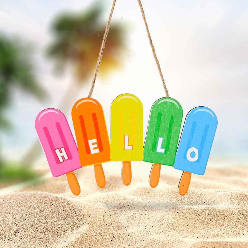 

Привлекательные летние деревянные подвески для украшения пляжа и домашней обстановки Summer Wooden D