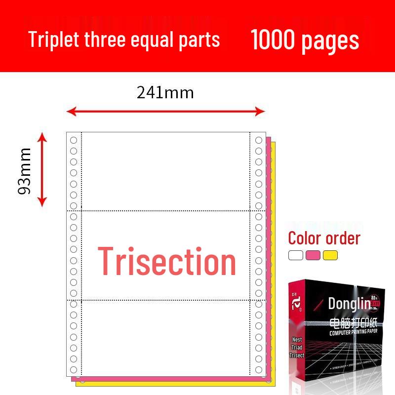 Multi-Part Pinfeed Computer Print Paper: 1-5 Parts, 241 Voucher Listings