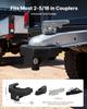 Trailer Hitch Lock Kit, Compatible with 58.7 mm Couplers, Heavy-Duty Anti-Theft Trailer Ball Lock with 3 Keys & Padlock, Prying-Resistant &
