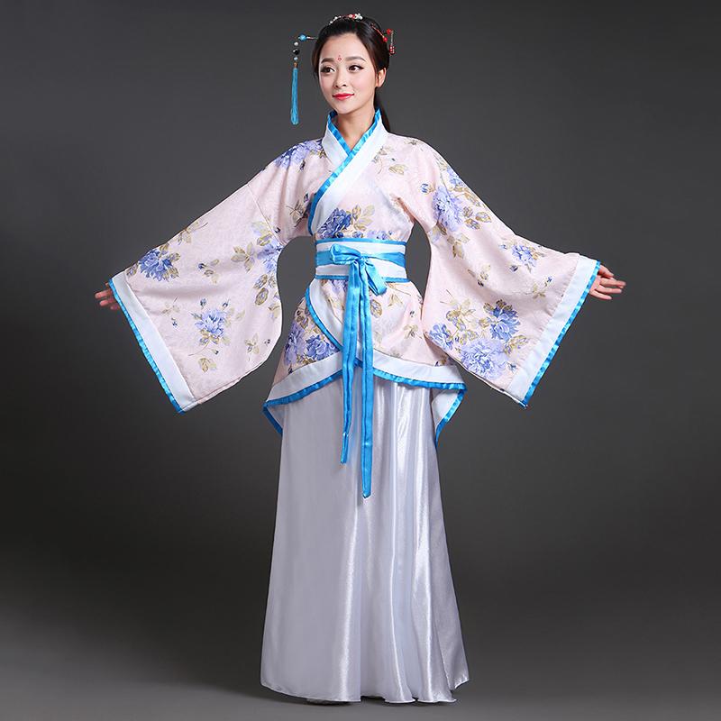 Chinese Ancient Traditional Costume Woman Tang Dynasty Dress Fairy Cosplay Hanfu