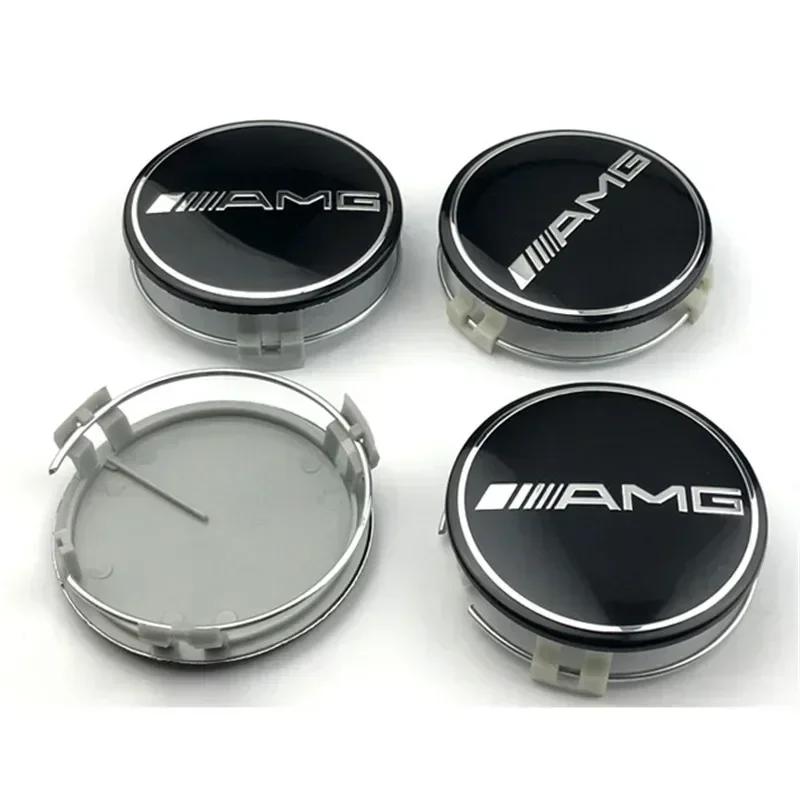 C200 E200 For Mercedes Benz 75mm ABS Car Wheel Center Caps Hub Cover Accessories for Mercedes Benz AMG A200 C180 W203 W204 W205