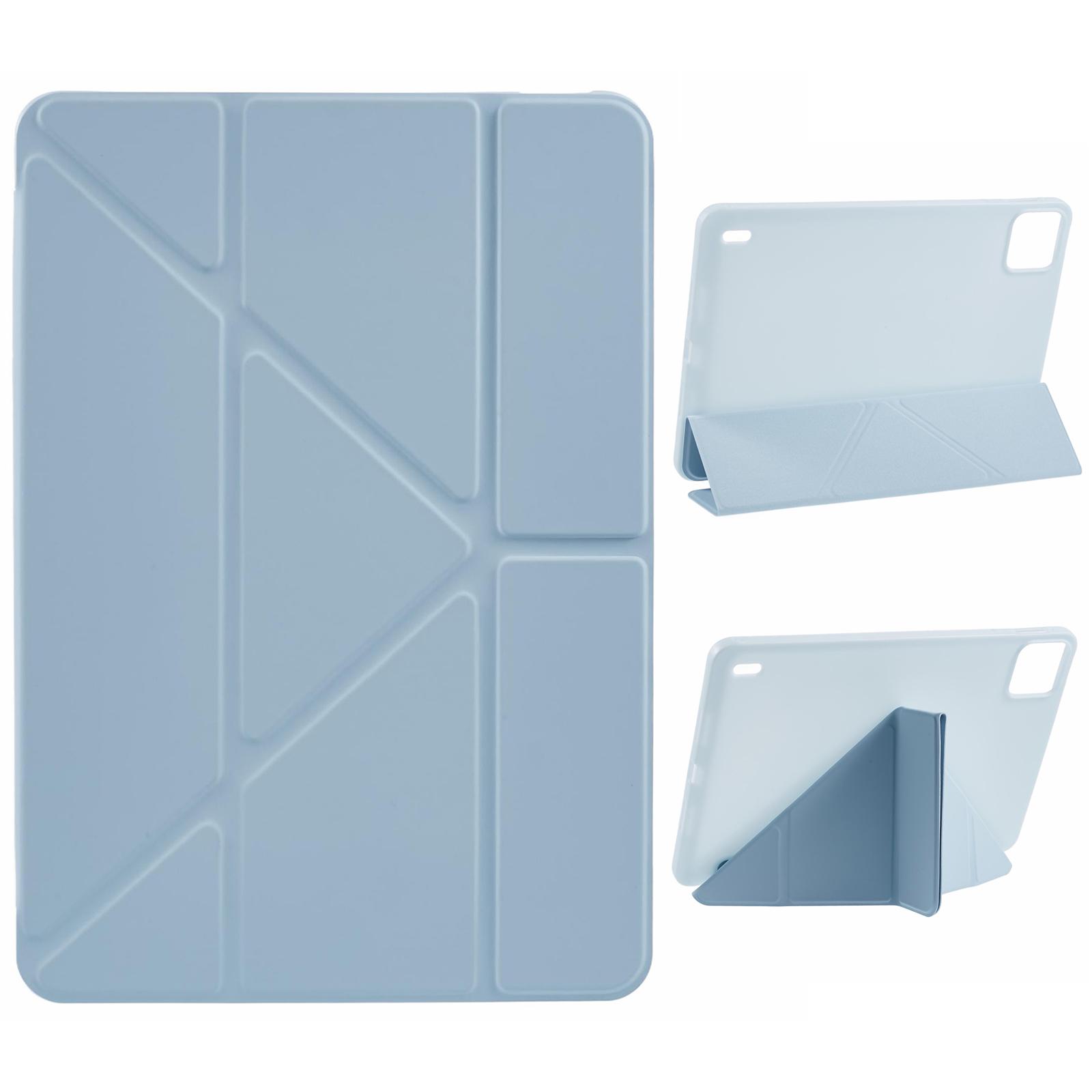 

For Xiaomi Pad 7 Pro/Pad 7 Case PU Leather+Silicone Origami Stand Protective Cover Baby Blue