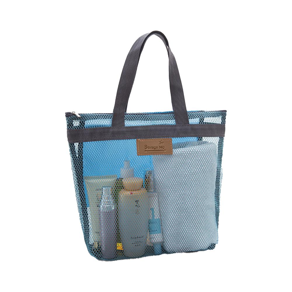 

Сумка для хранения на берегу моря, для плавания, путешествий, косметики, мытья, магазина, сетчатая сумка для покупок