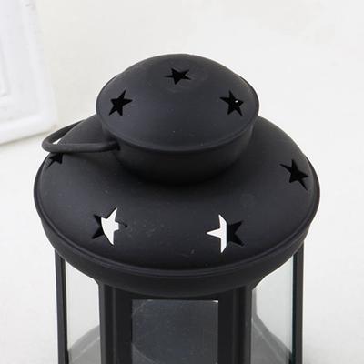 Vintage French Pendant Star Hanging Iron Candle Holder Lantern Candlestick Home Decoration