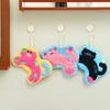 Hanging , Thickened and Super Absorbent, Cute Cartoon, Hand Towel, Coral Fleece, Small Square Towel, Dual-use for Kitchen and Bathroom, Cute Design
