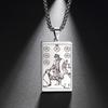 Амулет Пентакли Таро Карта Кулон Коробка Цепь Ожерелье Мужчины Нержавеющая сталь Ювелирные изделия