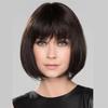 Synthetic Natural Black Straight Wigs for Women Short Haircuts Bob Wig with Bangs Daily Party Use Casual Wig for Mother