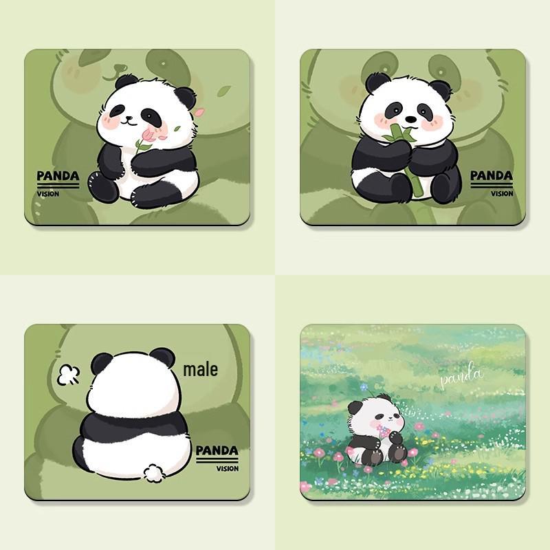 Panda Cartoon Mouse Pad - Portable Soft Wrist Rest for Office & Laptop