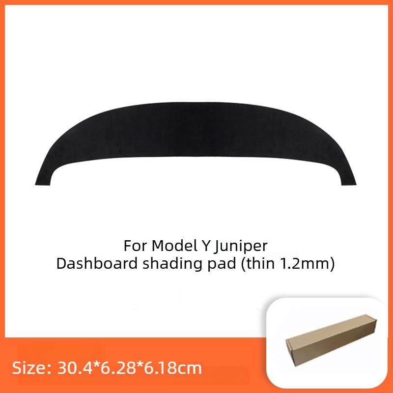 2026 Suede Dashboard Cover Sun Protection Heat Insulation Non-slip Dash Mat Car Decor Accessories For Tesla Model Y Juniper
