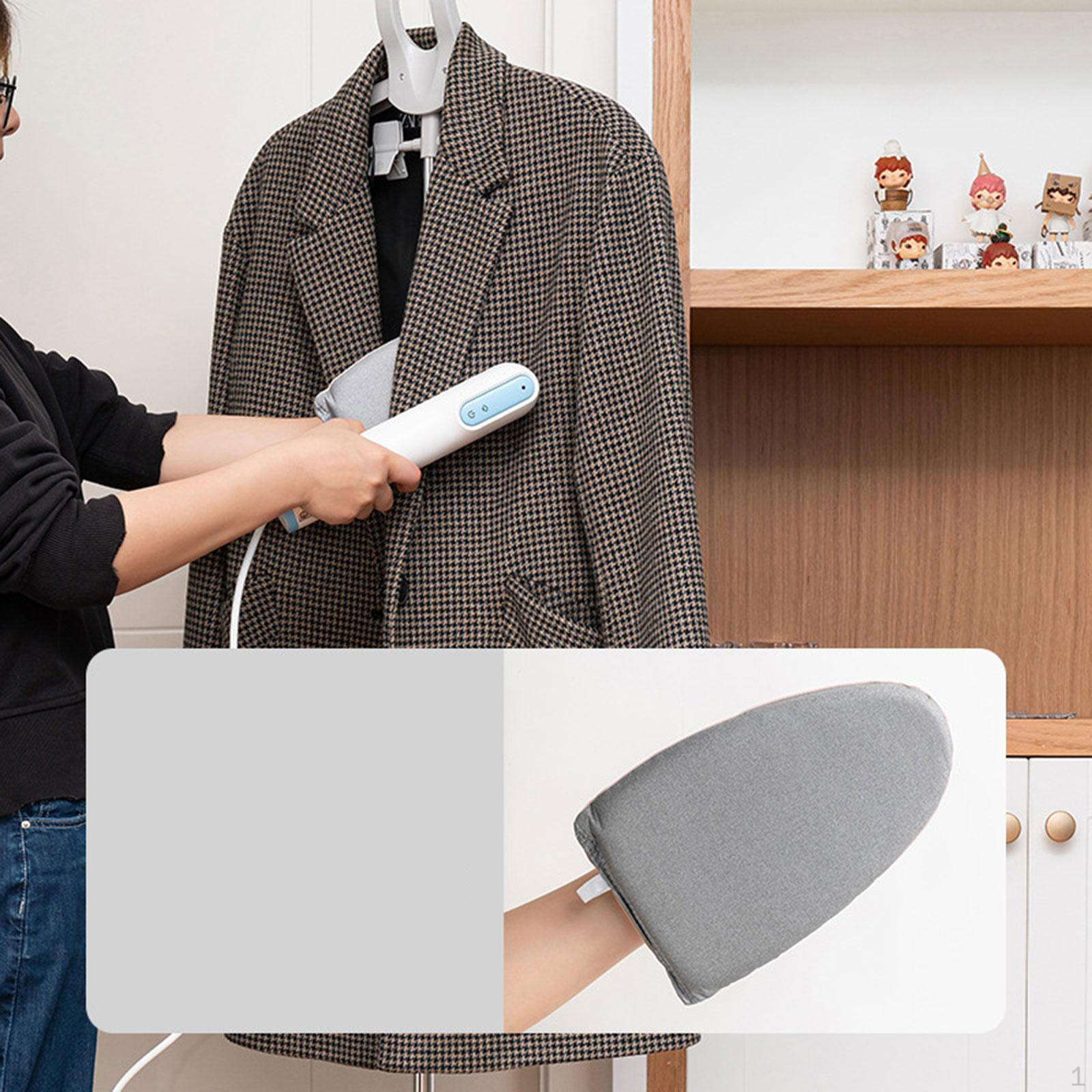 

Ручной отпариватель для одежды, сушилка с гладильной перчаткой из алюминиевого сплава и двумя зажимами для брюк серый