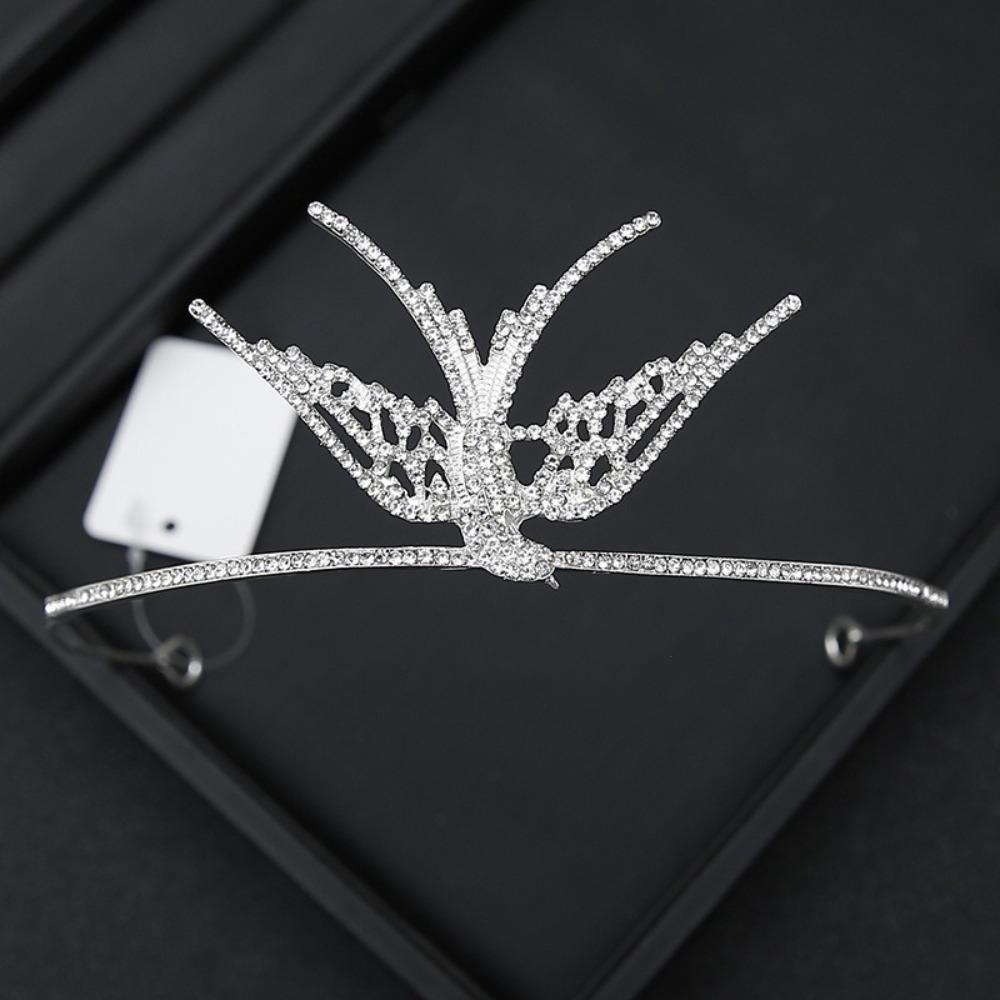 Simple Design Wedding Bride Crown Crystal Rhinestone Princess Crown Wedding Ceremony