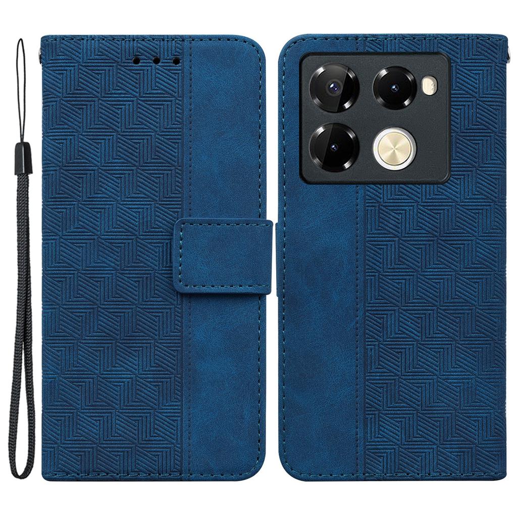 For Infinix Note 40 Pro+/Infinix Note 40 Pro 5G Case Geometry Pattern Leather Wallet Flip Phone Cover