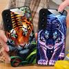 Tiger Neon Mobile Handyhülle für Samsung Galaxy S26 S25 S24 S23 S22 S21 S20 Note20 Plus FE Ultra Glas Bunte Abdeckung Hülle
