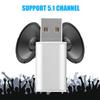 External USB 2.0 to 3.5mm Stereo   Sound Card Mic Adapter Speaker (Black)
