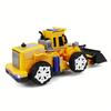 New Style Cool Yellow Transformable Construction Vehicle, Plastic Material with Obstacle Avoidance, Music and Lighting Effects, Gift, Holiday Present