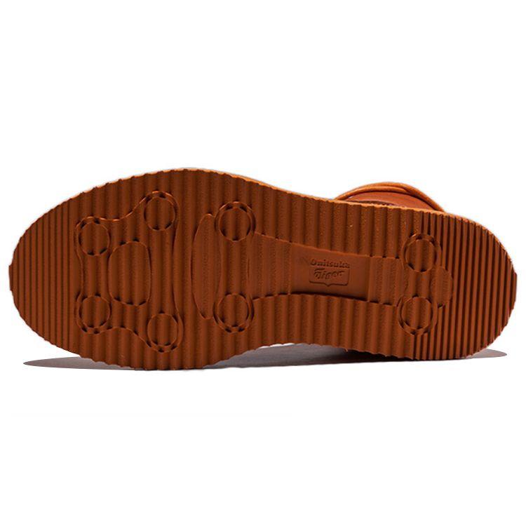 Onitsuka Tiger Warm Synthetic Leather Non-Slip Shock Absorbing Wear-Resistant High-Top Running Shoes Unisex Sneakers Orange D5K3L-6262