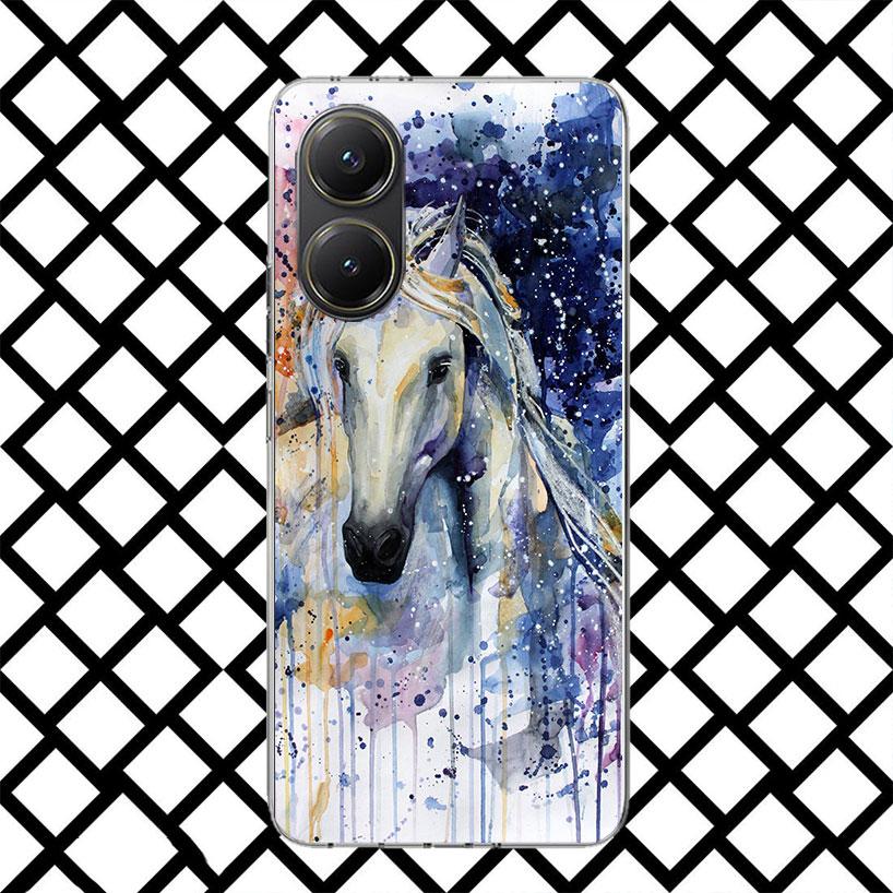 

Animal Oil Painting Horse Phone Case for Xiaomi Poco F7 Ultra X7 X6 X5 Pro X4 Gt M8 M7 Redmi 15 15C 13 13C 12 12C Soft Cover Fun Redmi 9A