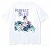 Perfect Blue Cotton T-shirt 2026 New Model Shirt Personality Clothes Year Round Clothing Short Retro Streetwear High Quality Tee