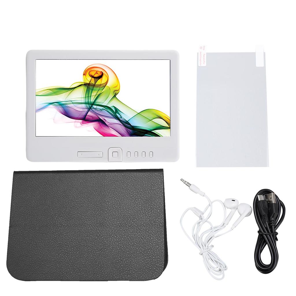 E Reader 7 Inch Portable TFT LCD 16:9 Screen E Book Reader with Screen Protector Protective Case Earphones 16G