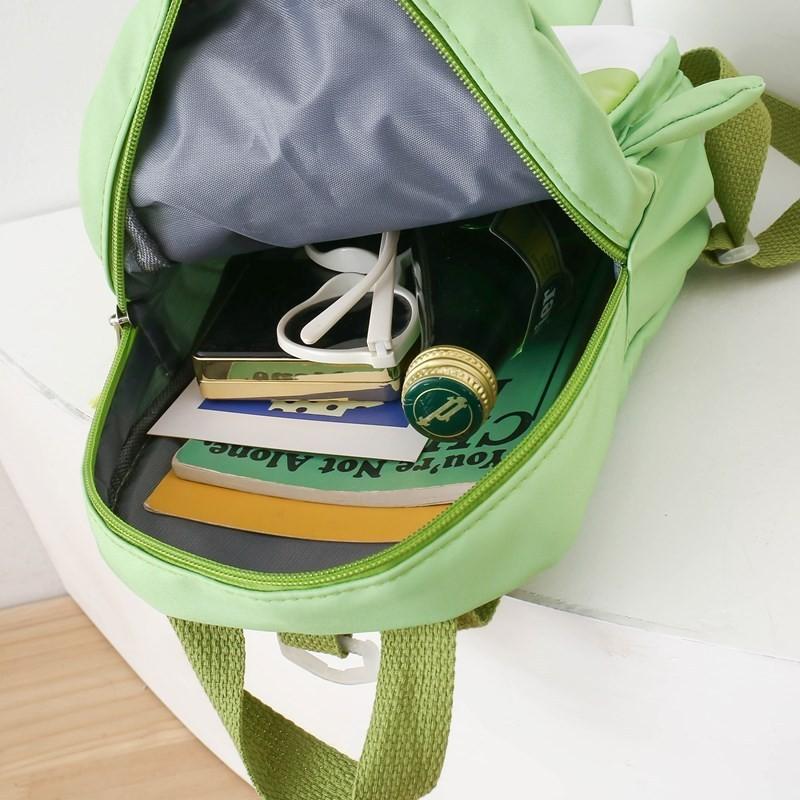 Adorable Cartoon Animal Print Backpack For Kids Breathable Stylish Preschoolers School Bag