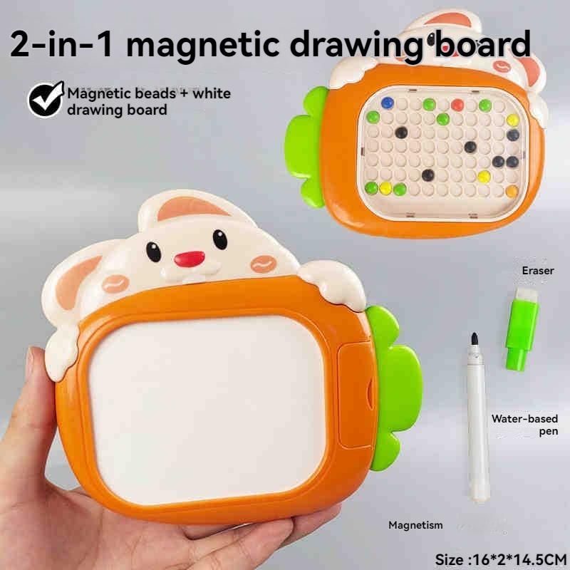 

Детская доска для рисования «Щенок», магнитный цифровой лабиринт с ходячим шариком, развивающая головоломка для раннего обучения, доска для письма 2-в-1, игрушка, игровая консоль