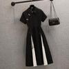 Women's Plus Size Summer Qipao: Gentle Chinese Style Tea Break Little Black Dress