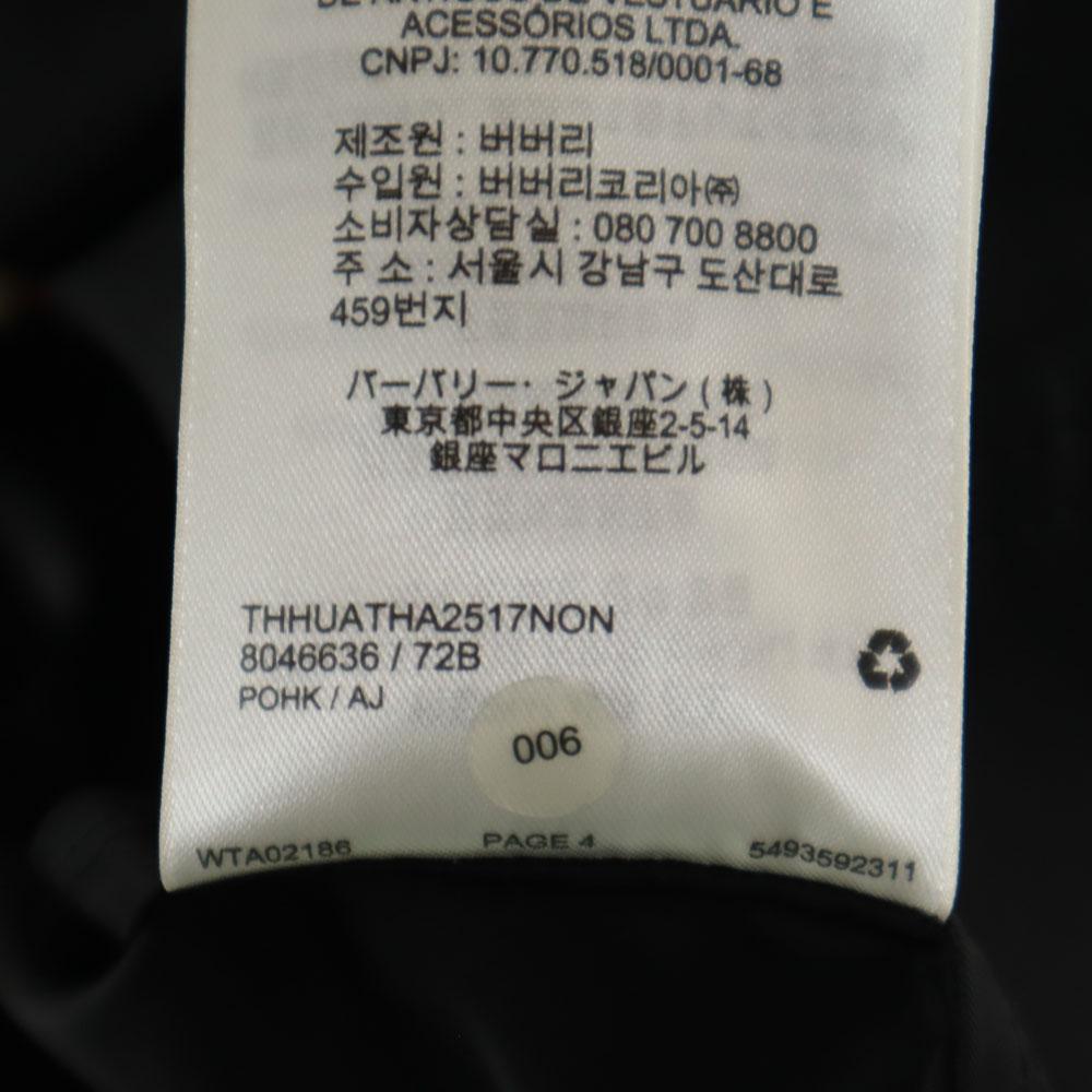 BURBERRY Hooded coat 36 black Costume cover included Women Used