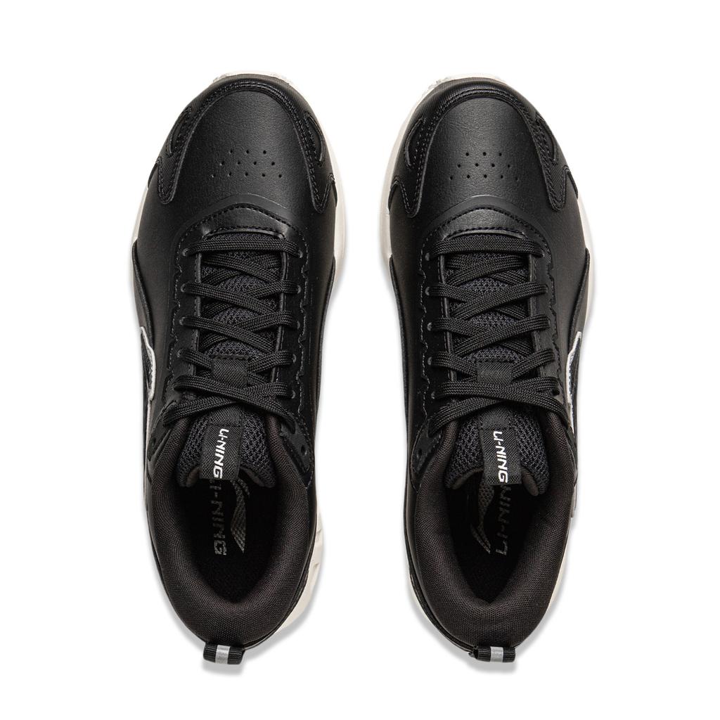 Li-Ning Trendy Fashion Versatile Non-Slip Wear-Resistant Low-Top Casual Shoes Women sneaker Black AGLU314-1