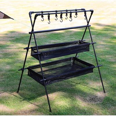 Estante de Camping Portátil de Aluminio Multicapa con Gran Capacidad y Estabilidad
