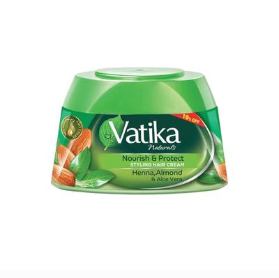 Crema de Peinado Nutritiva y Protectora (65ml) | Extractos Naturales de Henna, Almendra y Aloe Vera con Aceites Nutritivos Vatika | Para Todo Tipo de Cabello