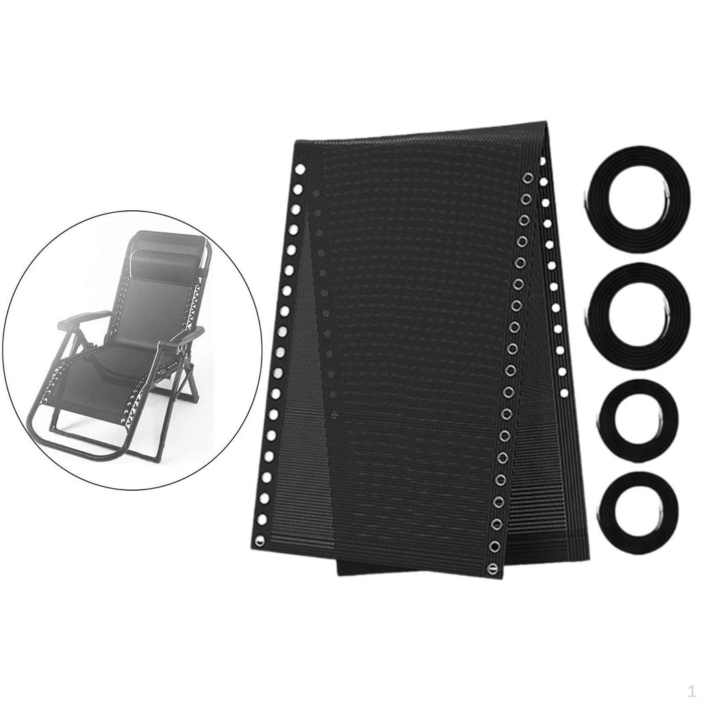 Stuhl-Ersatz-Stoff-Kordel-Set, klappbar, für Liege, Couch, Lounge, Reparatur