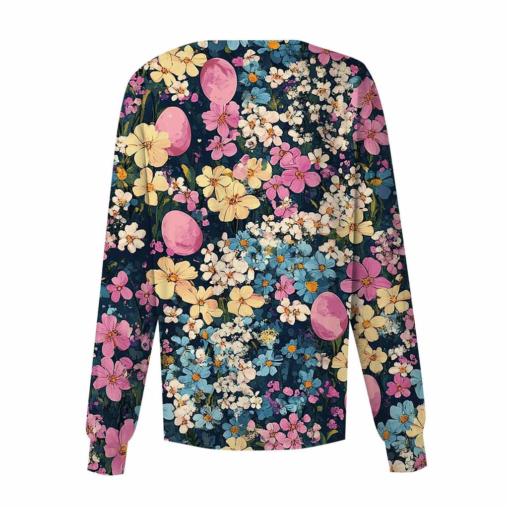 Women Long Sleeve Pattern Pocket Working Stand-up Collar Single-breasted Protective Overalls Cardigan Jacket Top