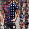 T-Shirts für Herren, Herren-T-Shirt mit amerikanischer Flagge, patriotisches T-Shirt, kurzärmelig, Apperal Workout-Muskel-T-Shirts