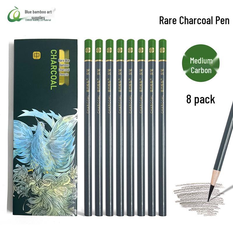 

Blue Bamboo Unbreakable Core Charcoal Pencil - Soft, Medium, Hard, New Model for Speed Sketching