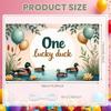 Duck Celebration Display Nature Inspired Kids Party Banner Pond Themed Banner Balloon Decor Lucky Celebration Banner