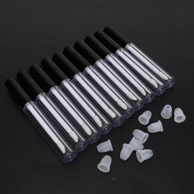 10 Stück nachfüllbare, leere Lippenbalsam-Tuben/Lippenglanzfläschchen/Lippenbalsam-Behälter/Make-up-Zubehör (2,5ml/Stk)