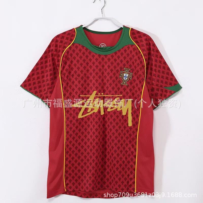 Retro Jersey Brazil Argentina Germany England Portugal Spain Signature Short Sleeved Football