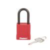 Panduit Corporation Lockout Shackle Non-Conductive Padlock, Red, PSL-8, 38.1mm
