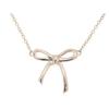 Used TIFFANY&Co. Tiffany Bow Ribbon Pendant Necklace Silver 925 2.0g Women's [Used] [473]