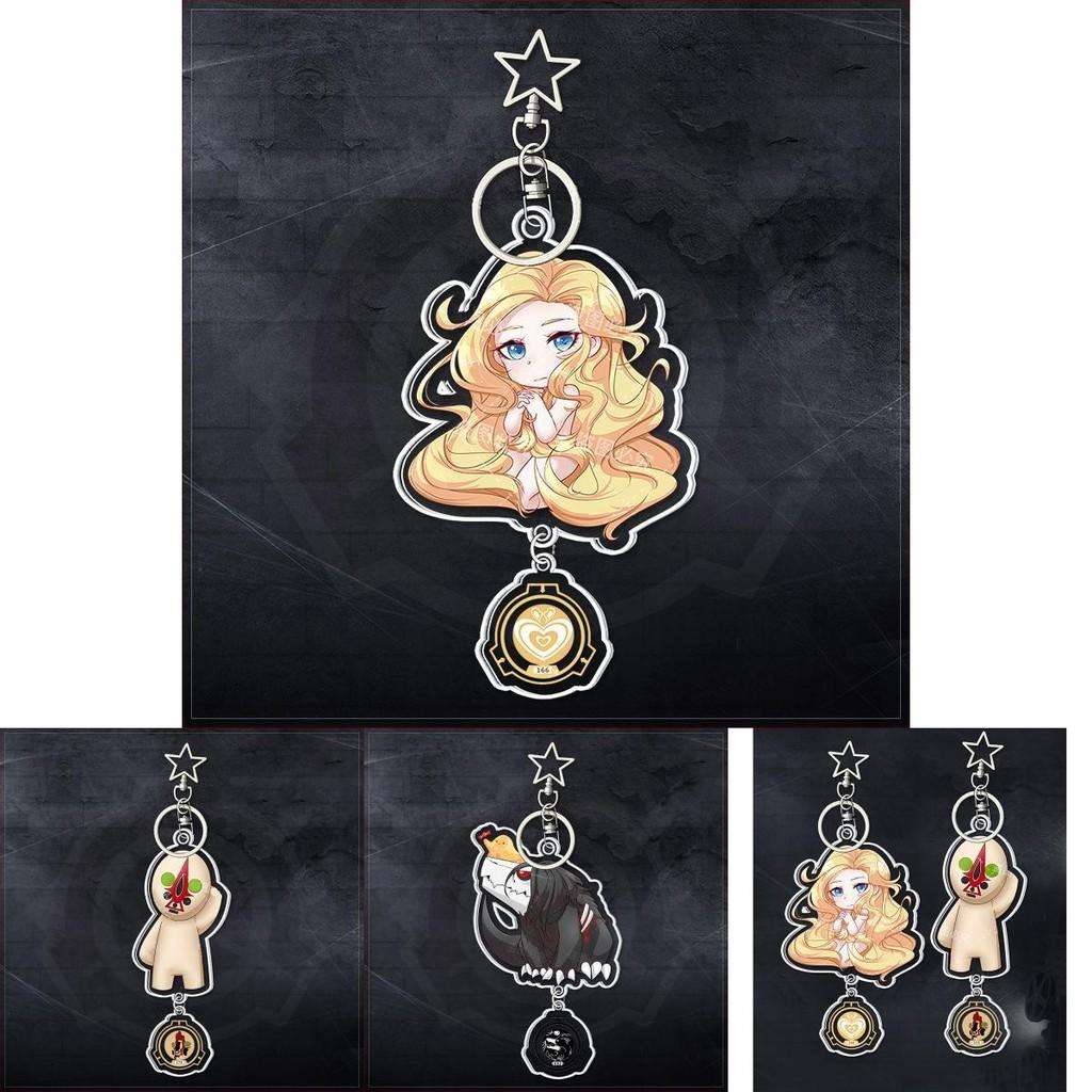 High Quality Scp Foundation Acrylic Double Sided Printing Keychain Durable Bag Pendant Accessories
