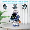 Foldable 3 In 1 Fast Magnetic Wireless Charger Stand Pad Magnet Wireless Charging Station For iPhone/Samsung Galaxy Phone Watch