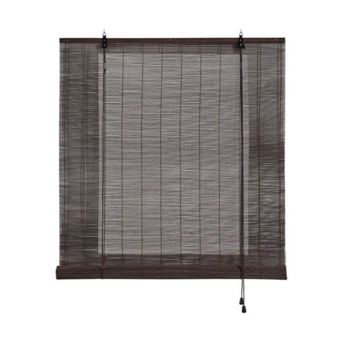 Store À Enrouleur - LANA DECO - Stor Planet - Bambou - Brun Foncé - 150 X 175 Cm