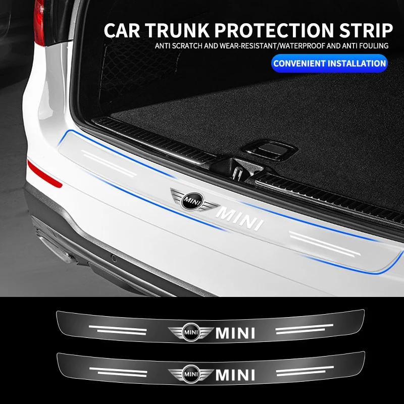 Transparent Rear Guard Plate Sticker Decoration Auto Accessory For MINI Cooper JCW WORKS R55 R56 F55 F56 R57 R58 R59 R60 Dymfu11
