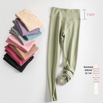2024 Herbst/Winter Damen High Waist Deutscher Samt Nahtlose Warme Leggings
