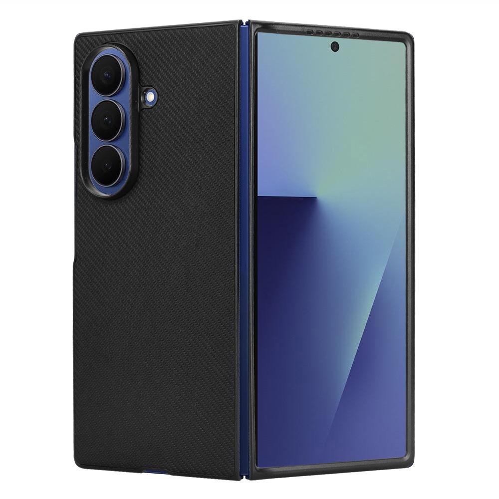 For Samsung Galaxy Z Fold7 5G Case Carbon Fiber Texture Shockproof PU + PC Phone Cover